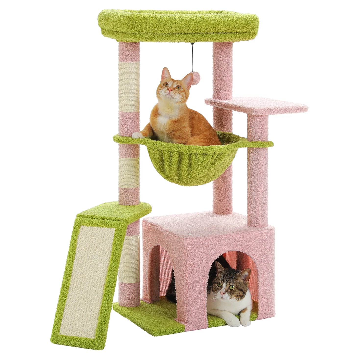 PEQULTICN Cat Tree Tower With Sisal Scratching Post