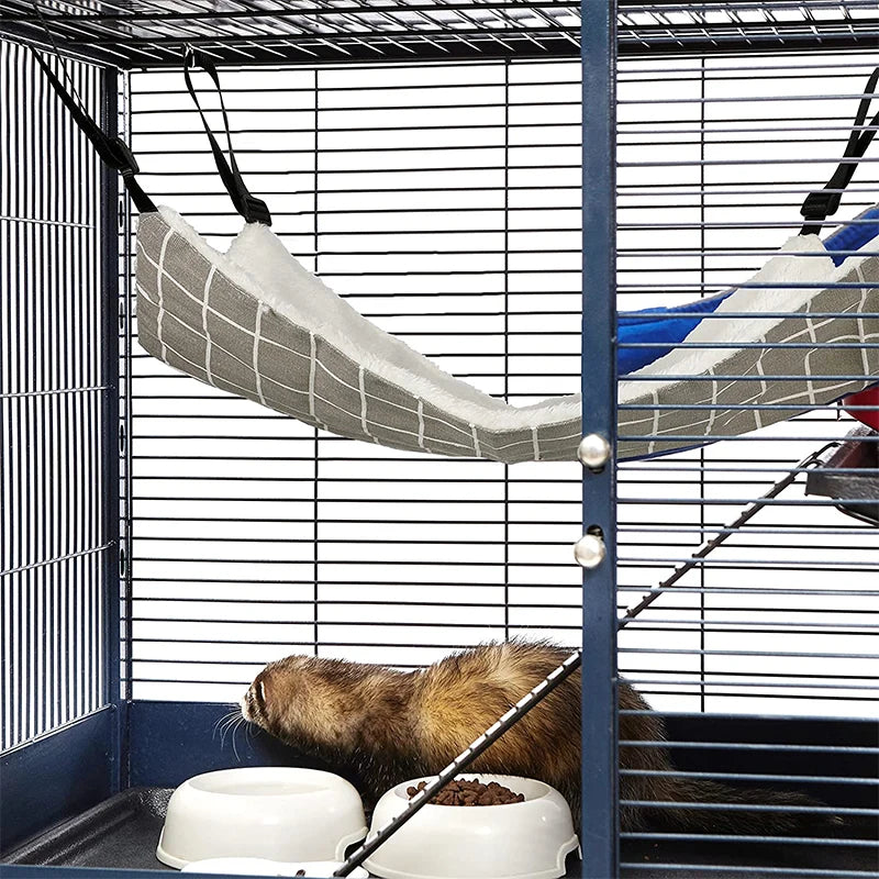 Cat Hanging Hammock With Adjustable Straps Double Sided Bed Pad