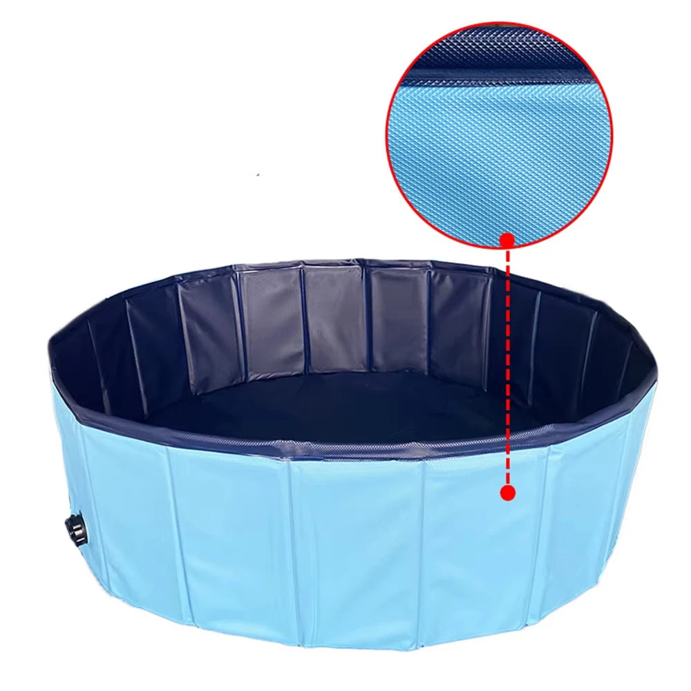 Portable Dog Pool Bath Tub For Large Dogs Outdoor Use