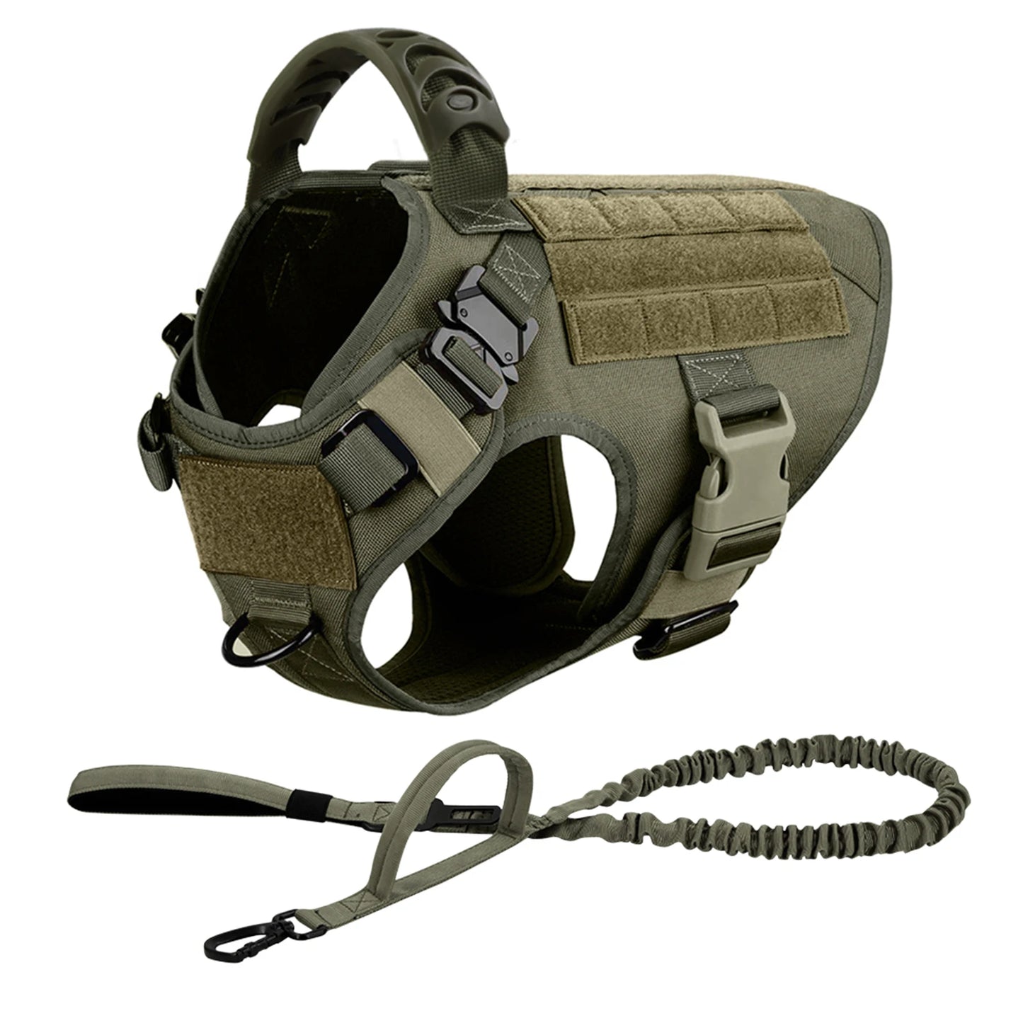 Dog Harness And Leash Set Padded Quick Release Buckle Nylon