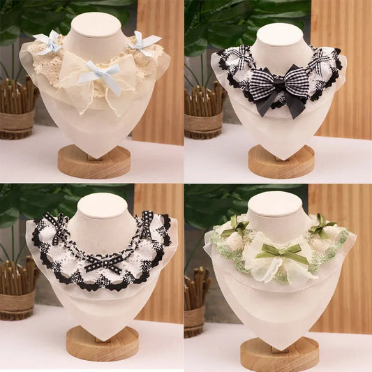 Pet Lace Bow Water Scarf For Cats And Elegant Dogs