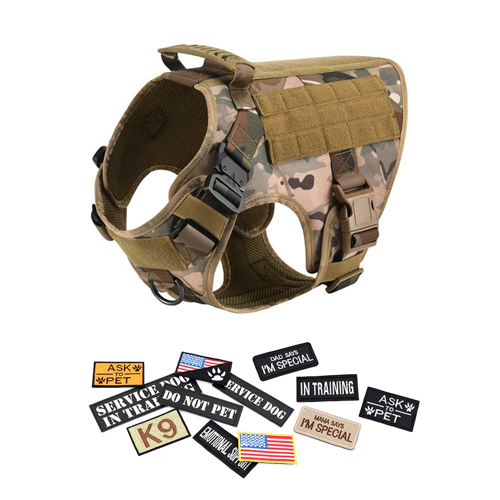 PETRAVEL Dog Harness Vest with Patches for Malinois