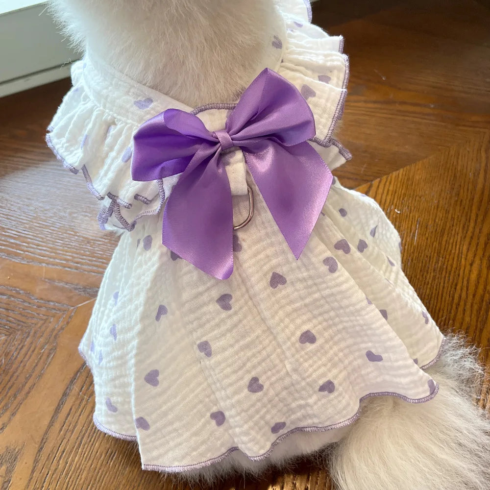 Pet Dresses for Dogs and Cats Spring Summer All Cotton