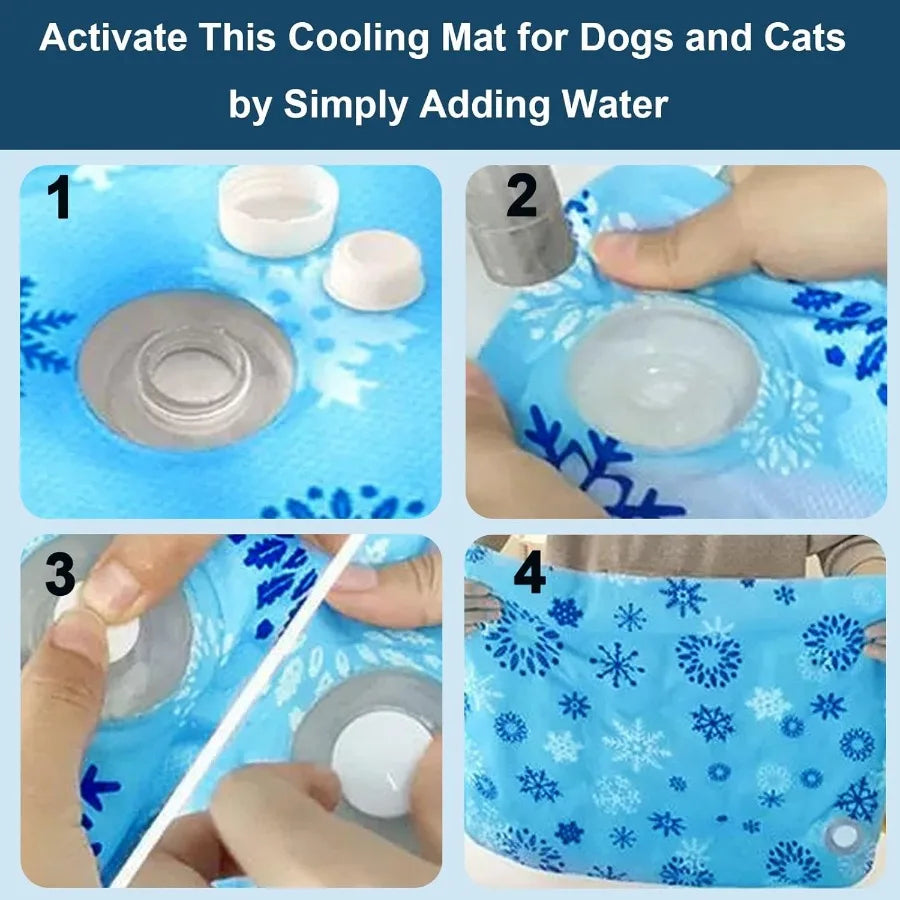 Foldable Gel Cooling Mat For Canine And Feline Companions