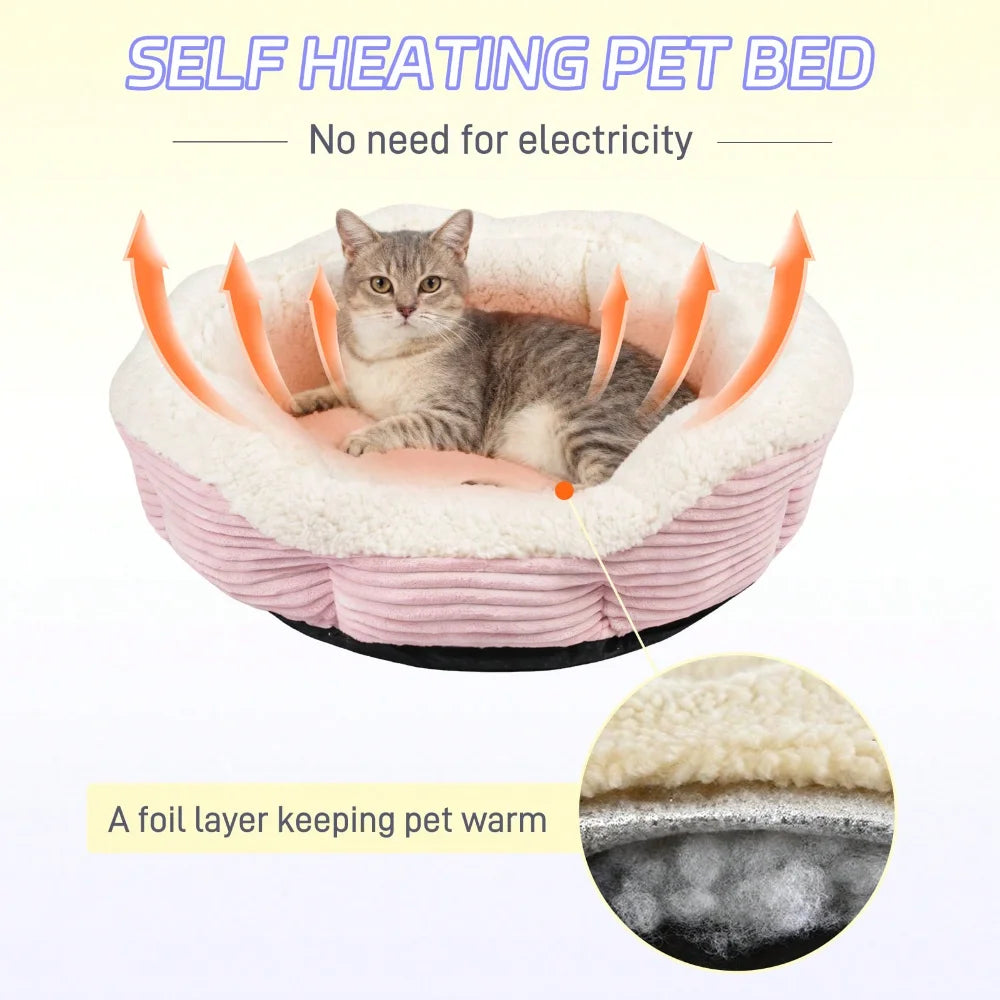 XMSJ Thickened Plush Cat Dog Bed Machine Washable Cushion
