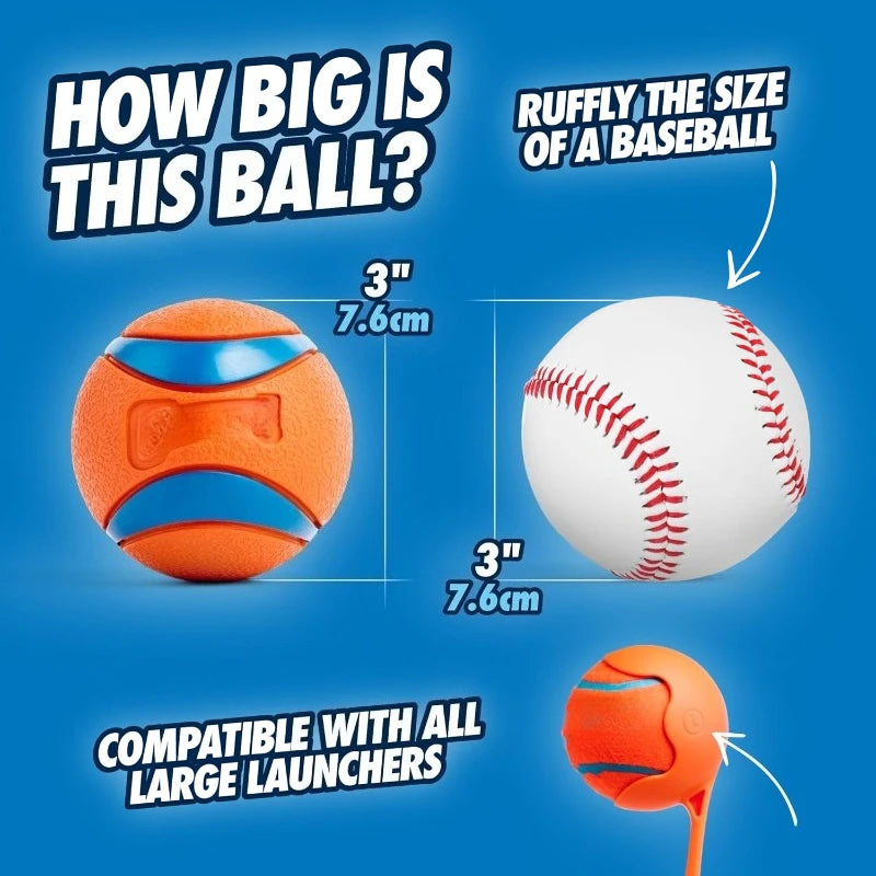 Ultra Ball Dog Toy Durable Rubber Floating Water Safe