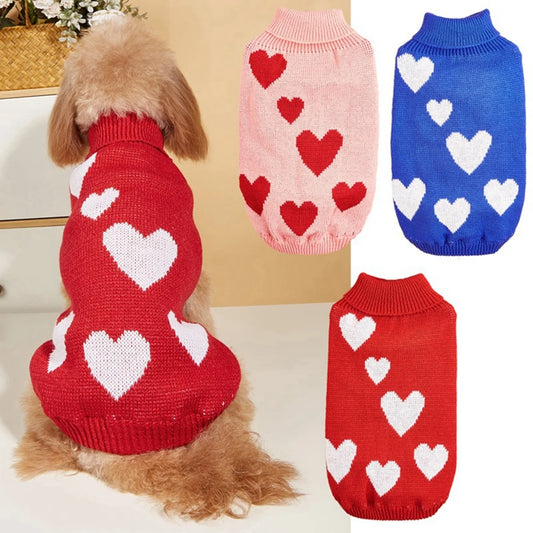 NONECN Warm Pet Sweater for Cats and Dogs Knitwear