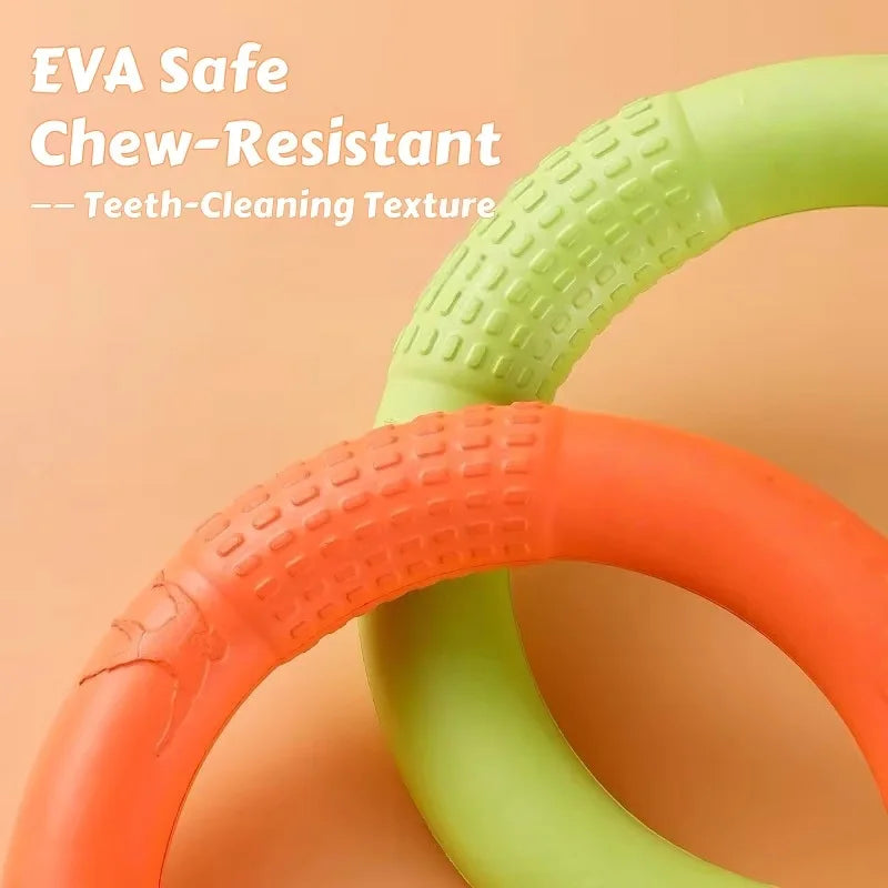 Waterproof EVA Dog Training Flyer With Chew Resistant Disc