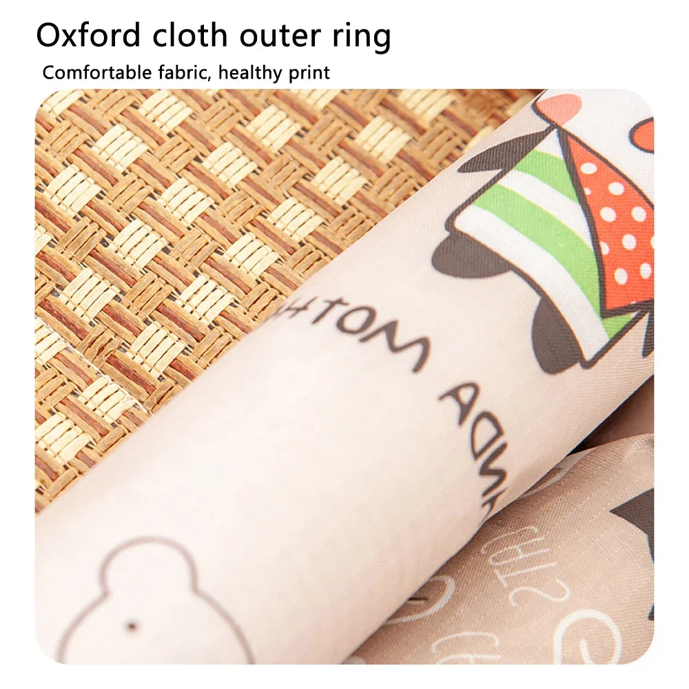 NONECN Cooling Rattan Dog Mat Bed for Summer Comfort