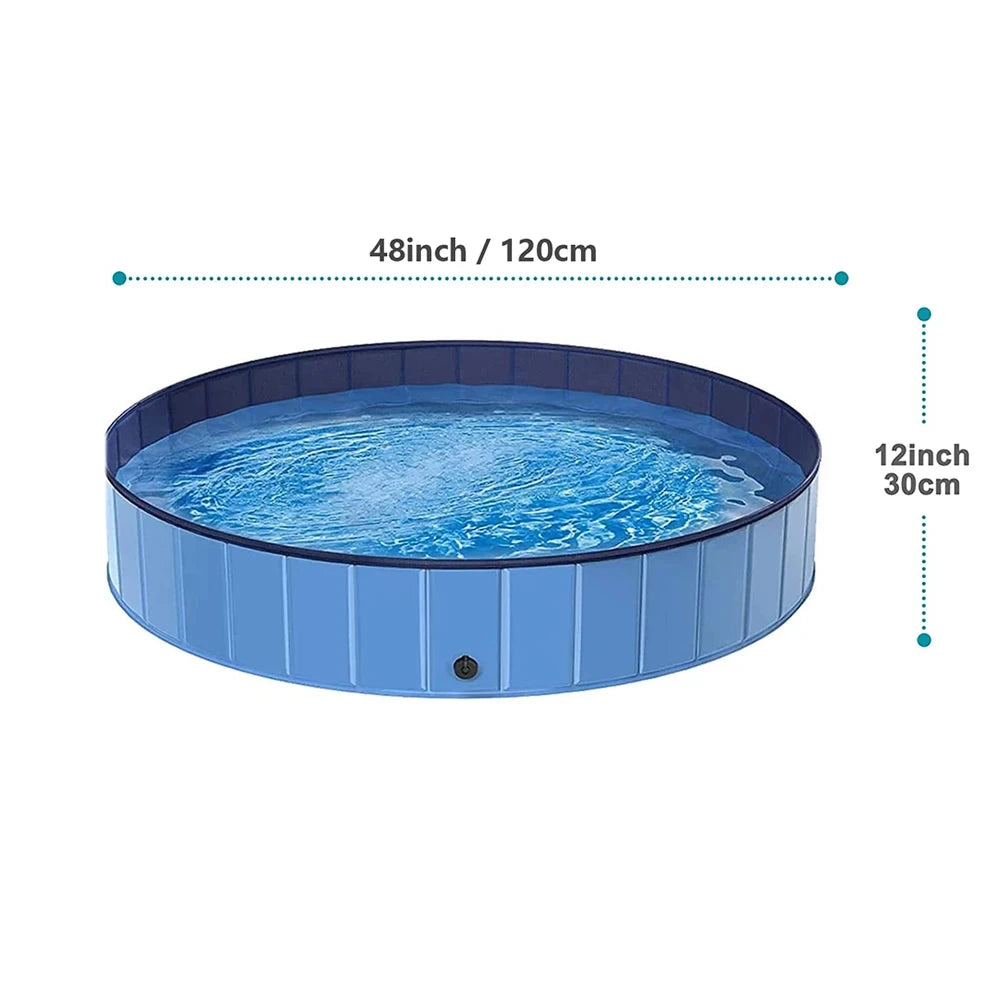 Portable Dog Pool Bath Tub For Large Dogs Outdoor Use