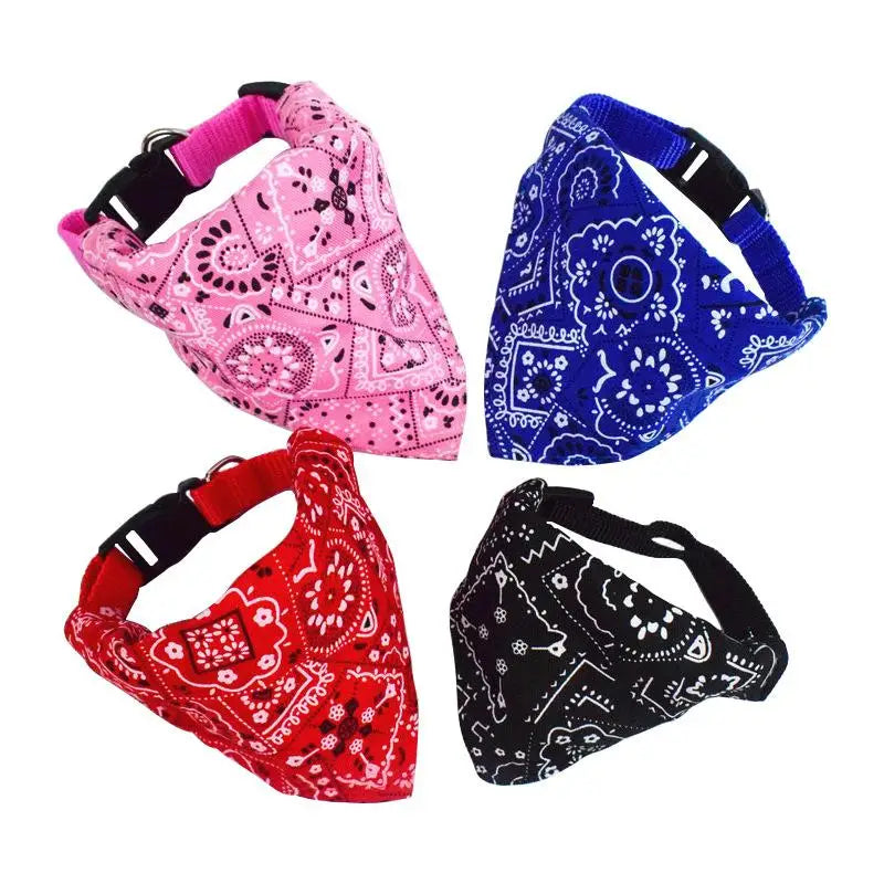 Cat Collar Lovely Adjustable Necktie Scarf Bandana For Pets