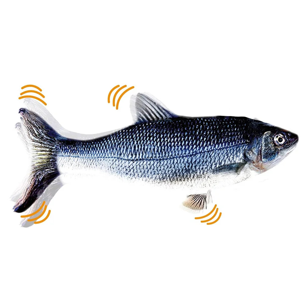 VKTECH Interactive USB Floppy Fish Cat Toy for Cats