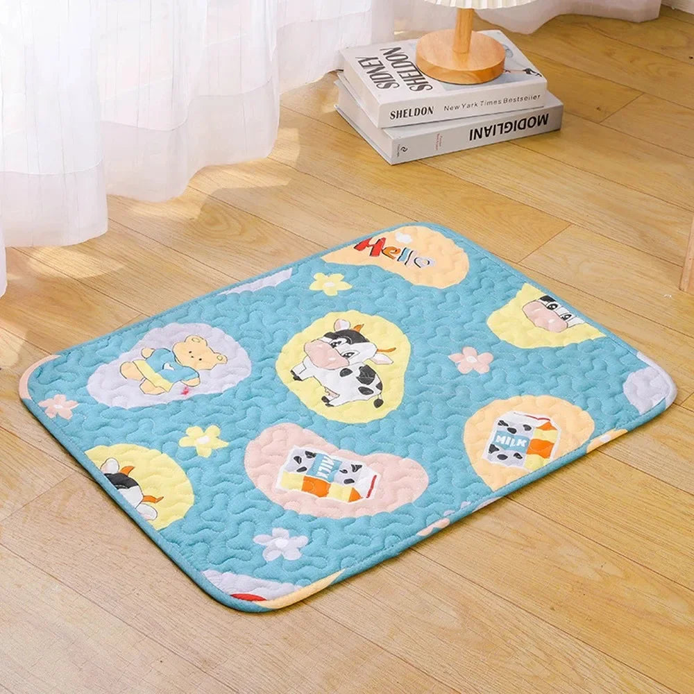 Ice Silk Cooling Pet Bed Mat Moistureproof Breathable