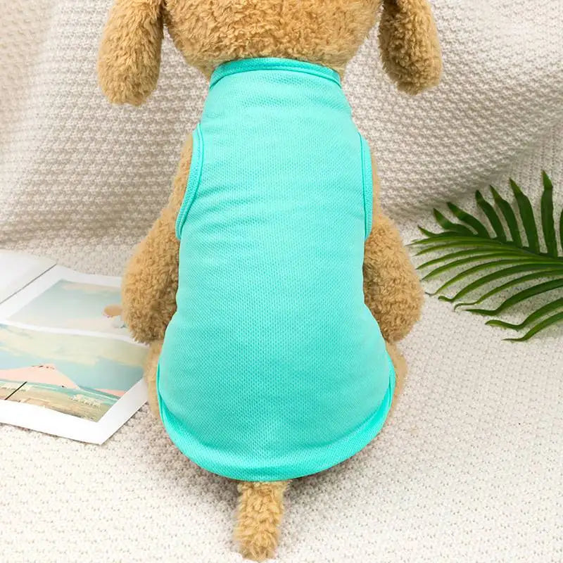 Summer Breathable Dog Vest T Shirt for Small Dogs Cats