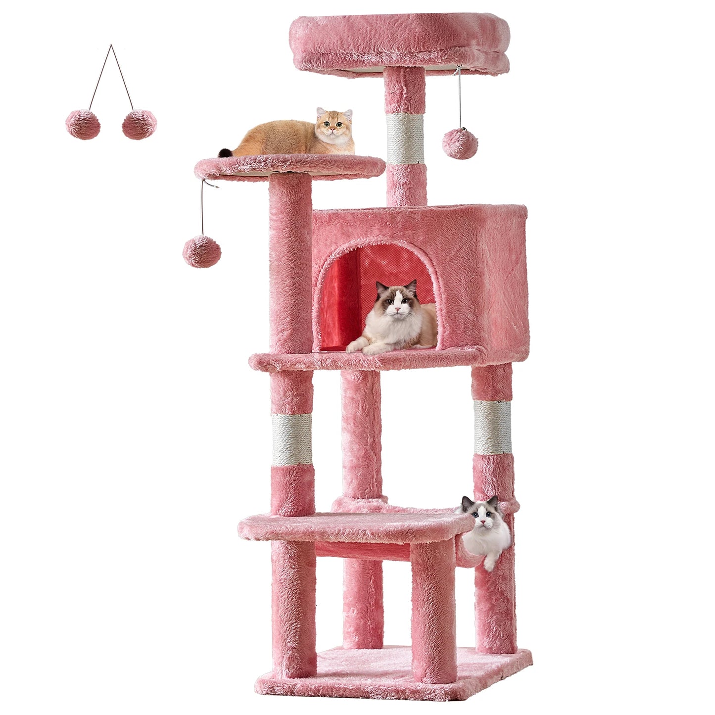 JHK Cat Tree Tower Indoor Cats Natural Sisal Scratching Posts