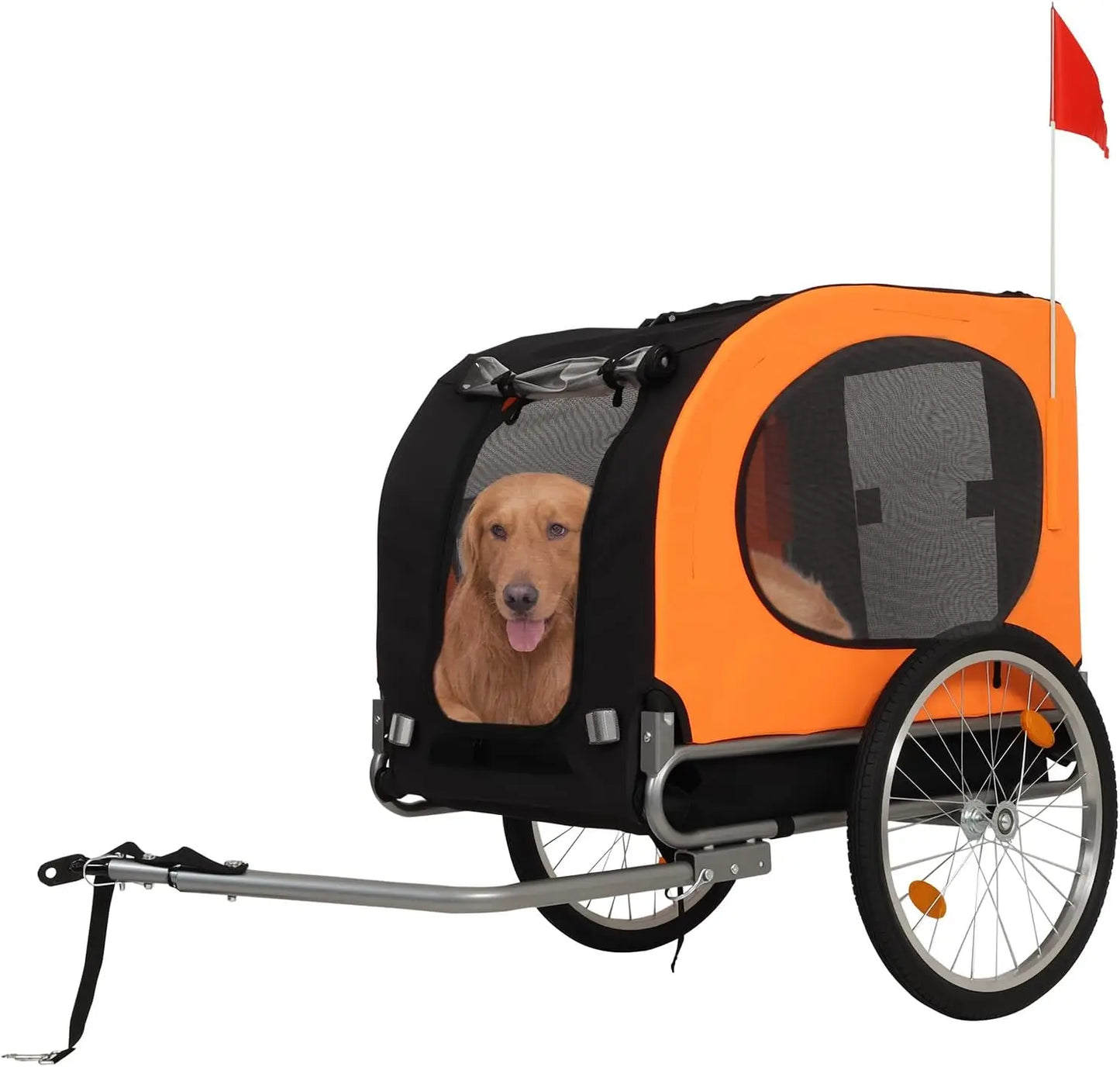 TWISTER.CKB Large Dog Bike Trailer Foldable Oxford Fabric