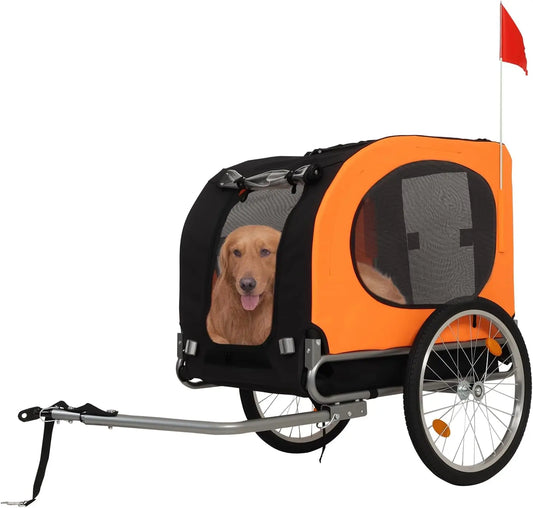 TWISTER.CKB Large Dog Bike Trailer Foldable Oxford Fabric