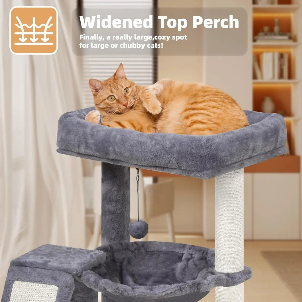 NBVCX Cat Tree Tower With Scratching Posts and Hammock