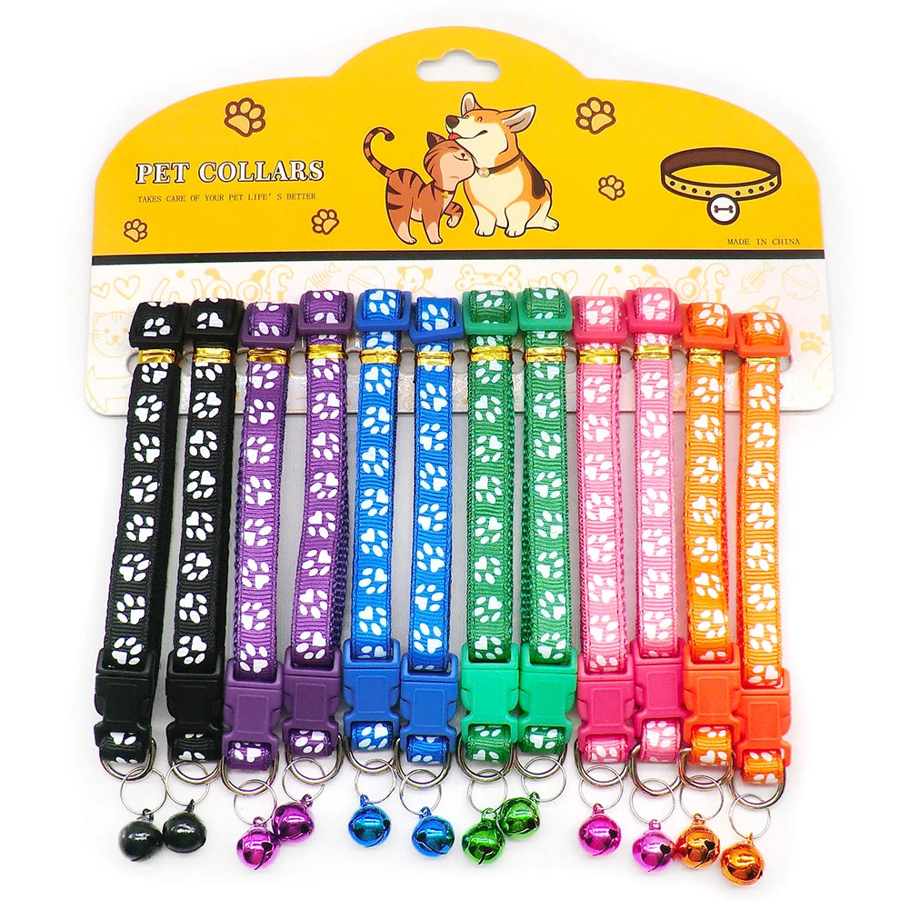 Wholesale Anti Lost Nylon Dog Collars With Bells For Pets