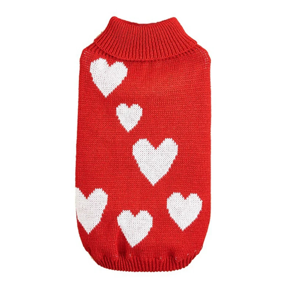 NONECN Warm Pet Sweater for Cats and Dogs Knitwear