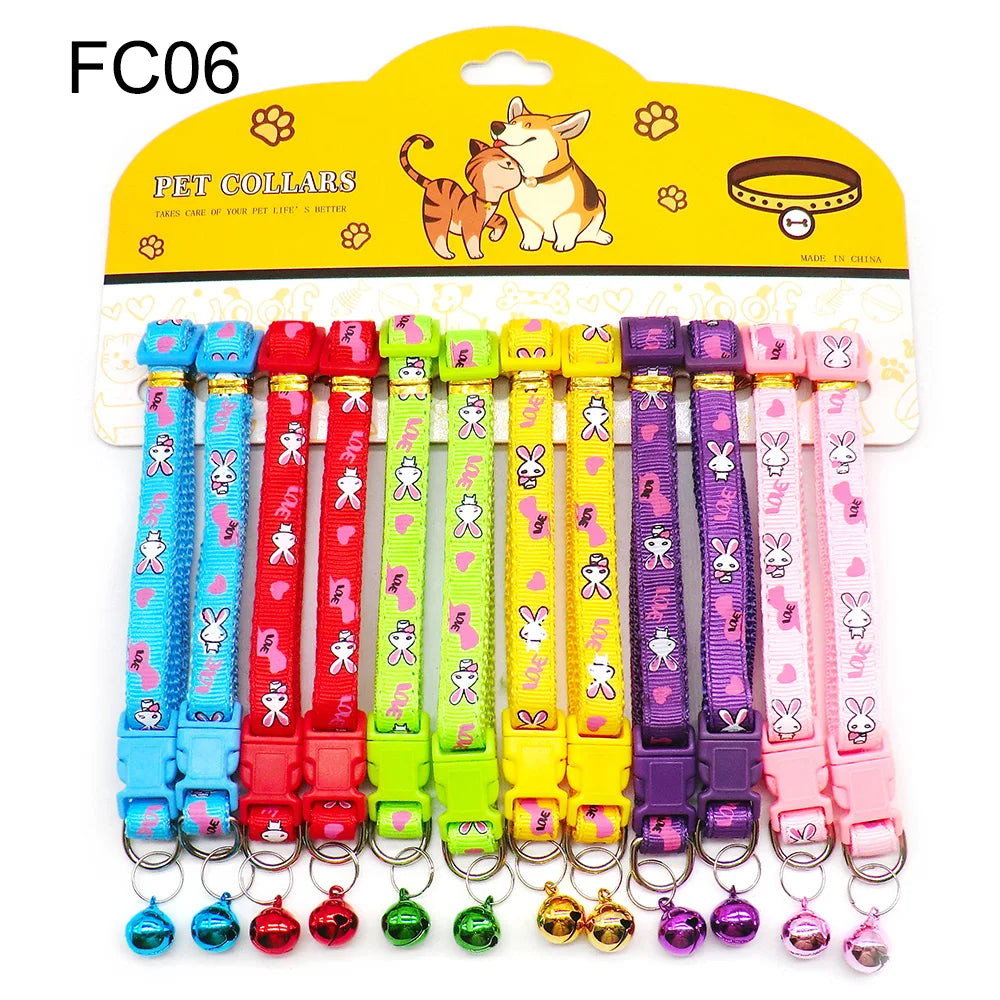 Wholesale Anti Lost Nylon Dog Collars With Bells For Pets