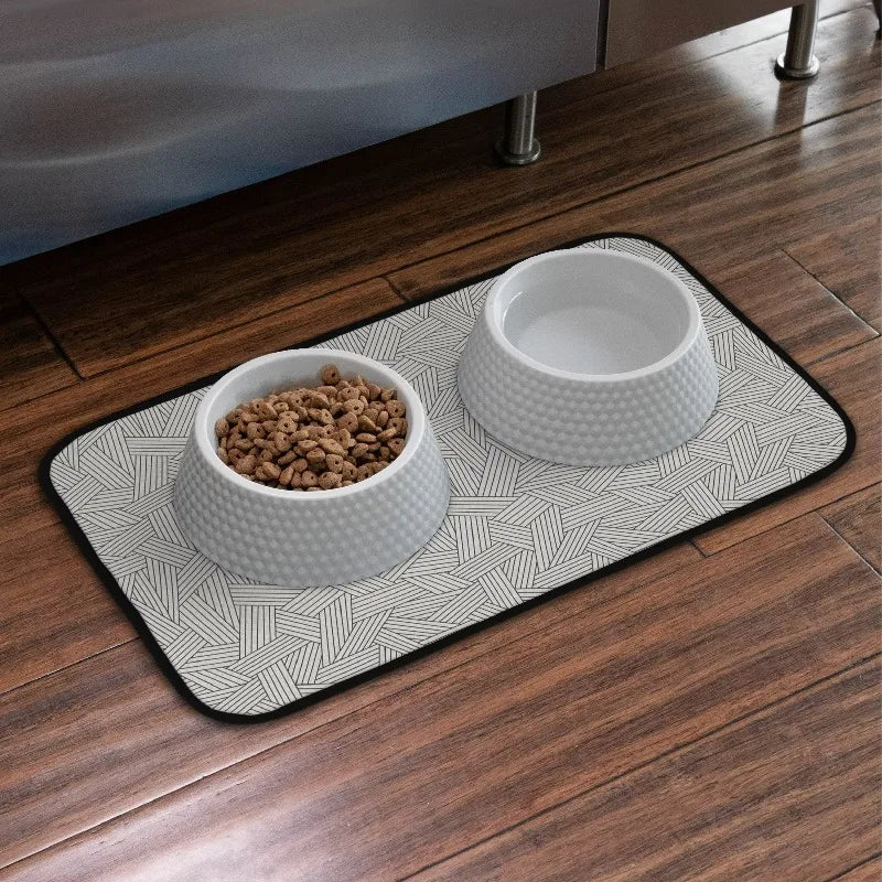Pet Bowl Mat For Cleaner Floors And Mess Free Feeding