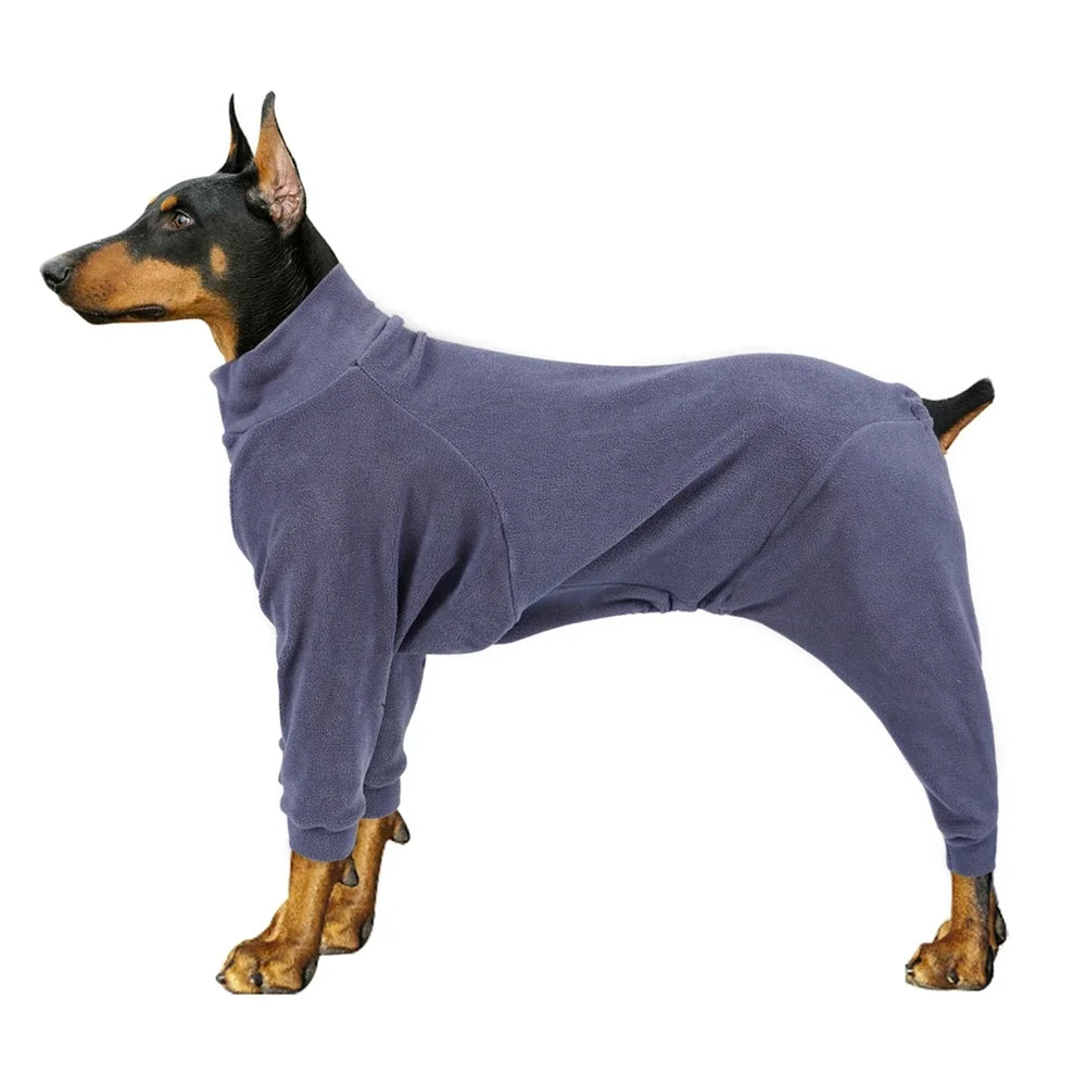 NONECN Pet Pajamas Warm Fleece For Dogs Cats Four Legged Romper