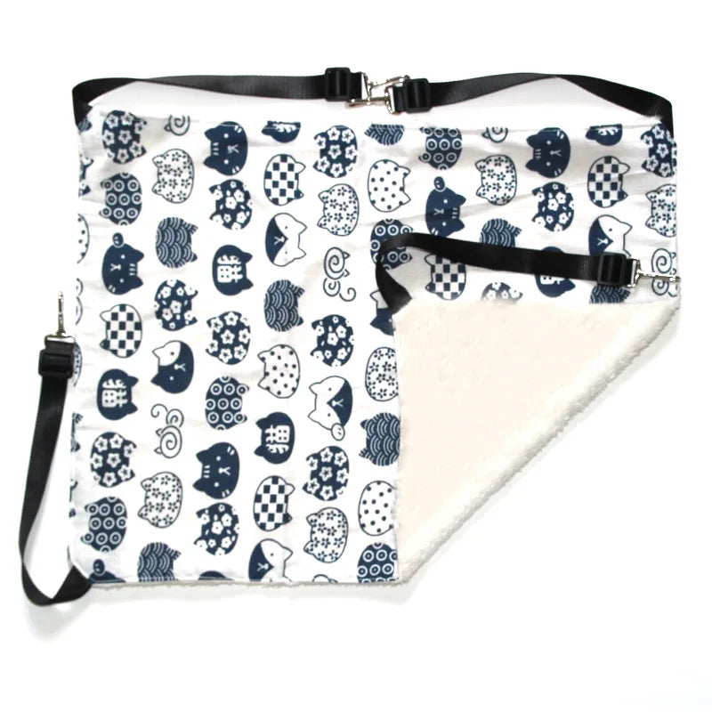 Cat Hanging Hammock With Adjustable Straps Double Sided Bed Pad