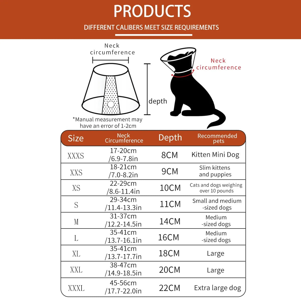 Elizabethan Collar For Dogs Recovery Protective Cone Stop Licking