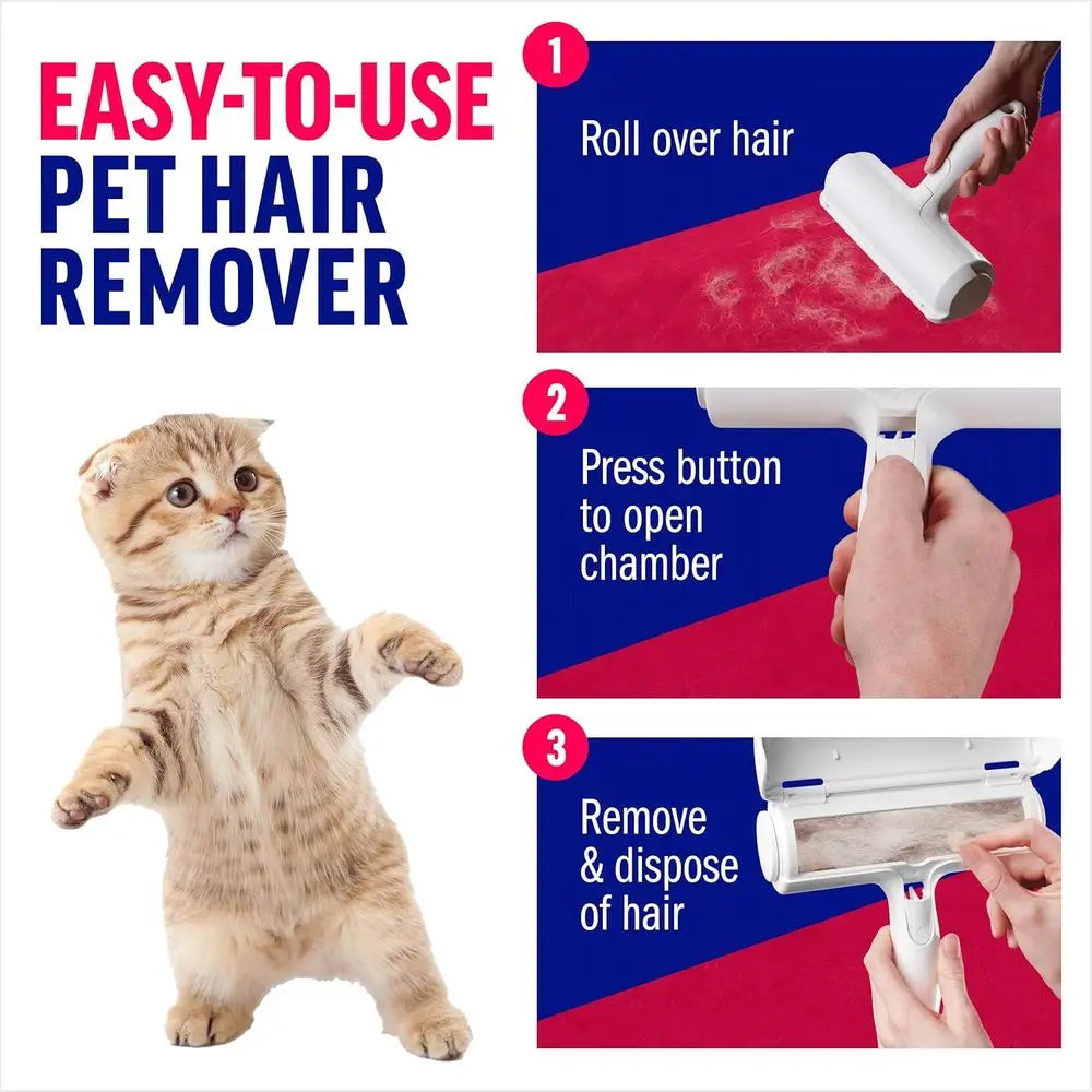 Reusable Pet Hair Lint Roller for Furniture and Car Interiors