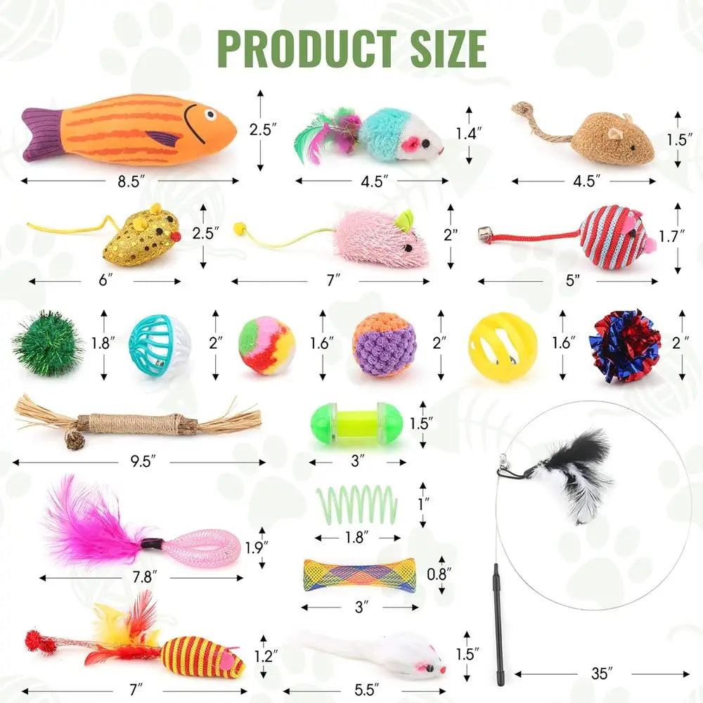 Talk Cat Toys Variety Pack 20 Pieces Deluxe Assorted Set