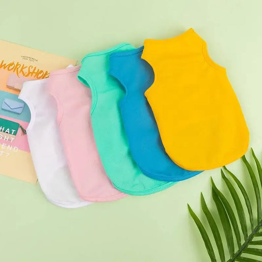 Summer Breathable Dog Vest T Shirt for Small Dogs Cats