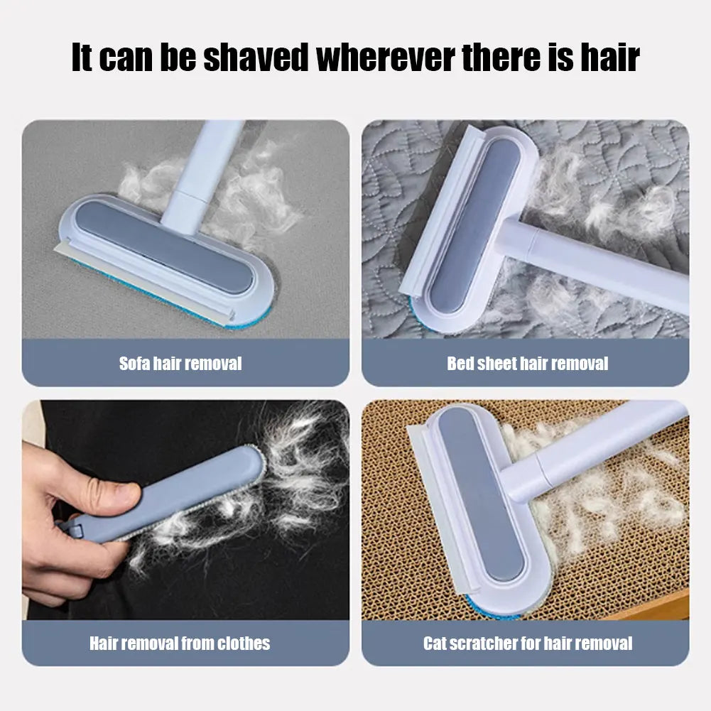 APWIKOGERH 3 In 1 Pet Hair Remover Brush Long Handle