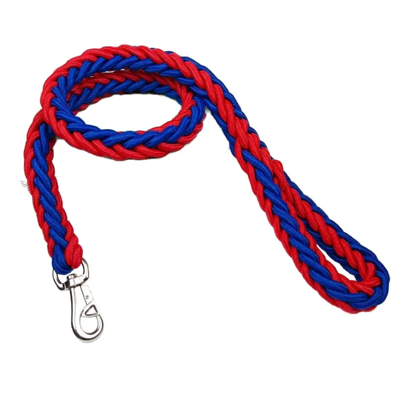 Nylon Braided Dog Leash For Large Breeds Walking Outdoor Training