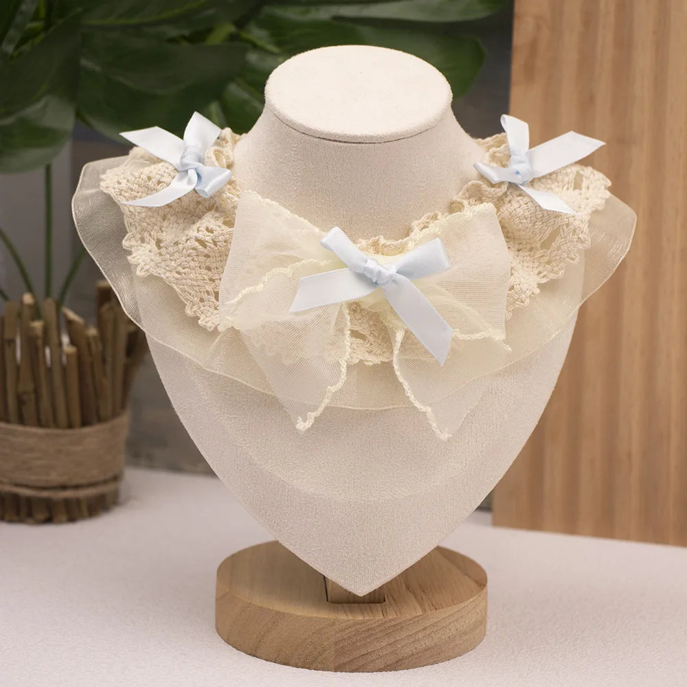 Pet Lace Bow Water Scarf For Cats And Elegant Dogs