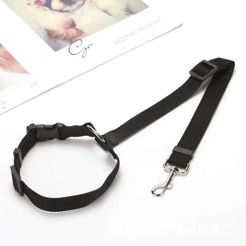Two-in-One Pet Car Seat Belt Nylon Leash and Harness