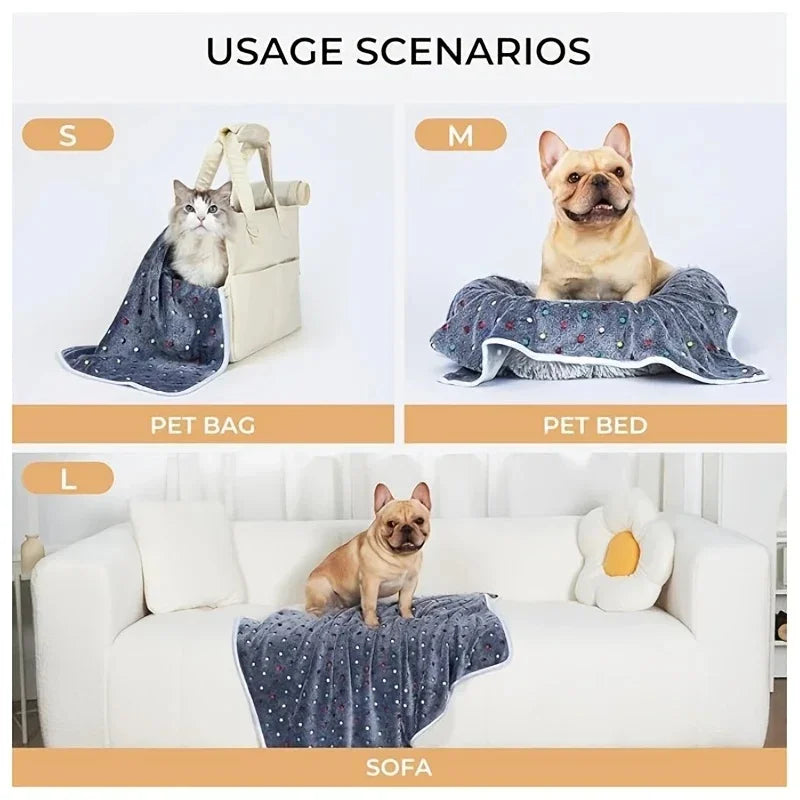 Soft Fluffy Pet Blanket For Cats And Dogs Cozy Warmth