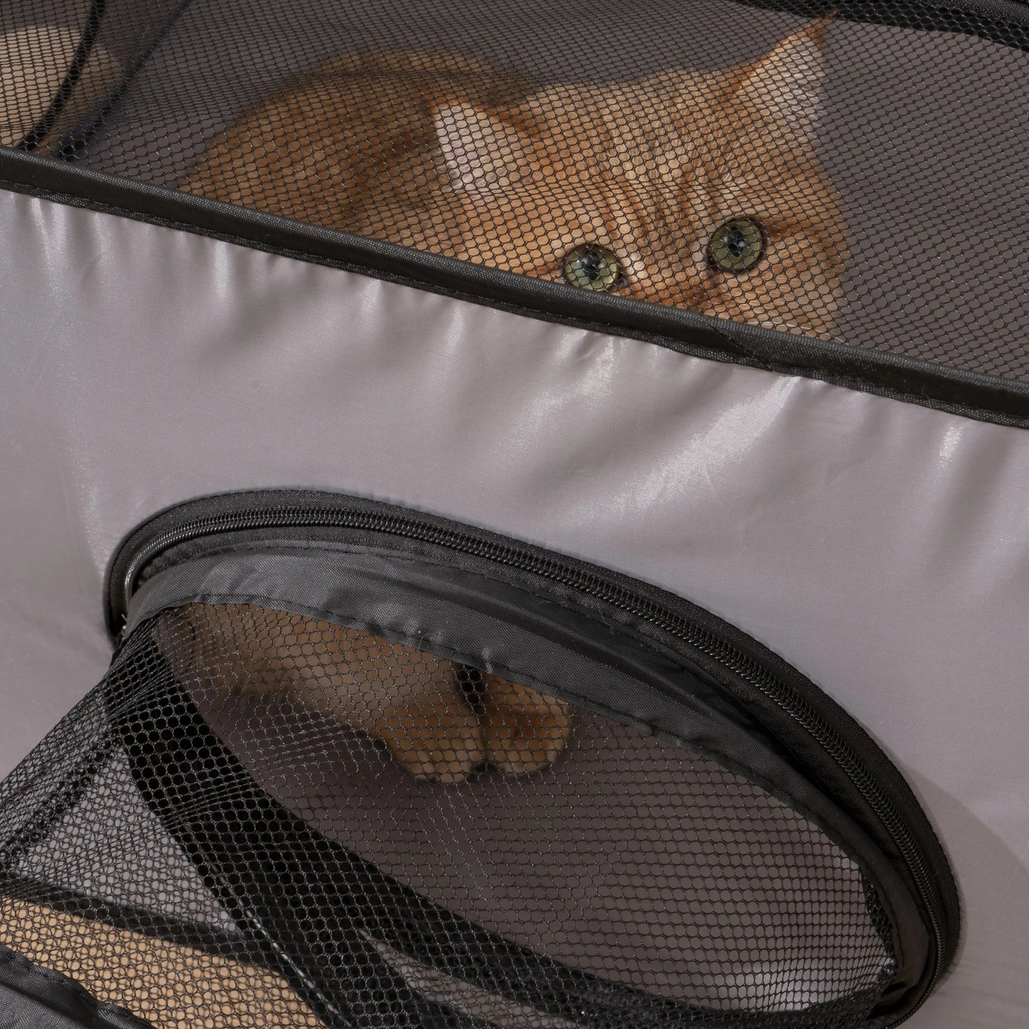 NONECN Foldable Pet Nest With Play Tunnel Oxford Fabric