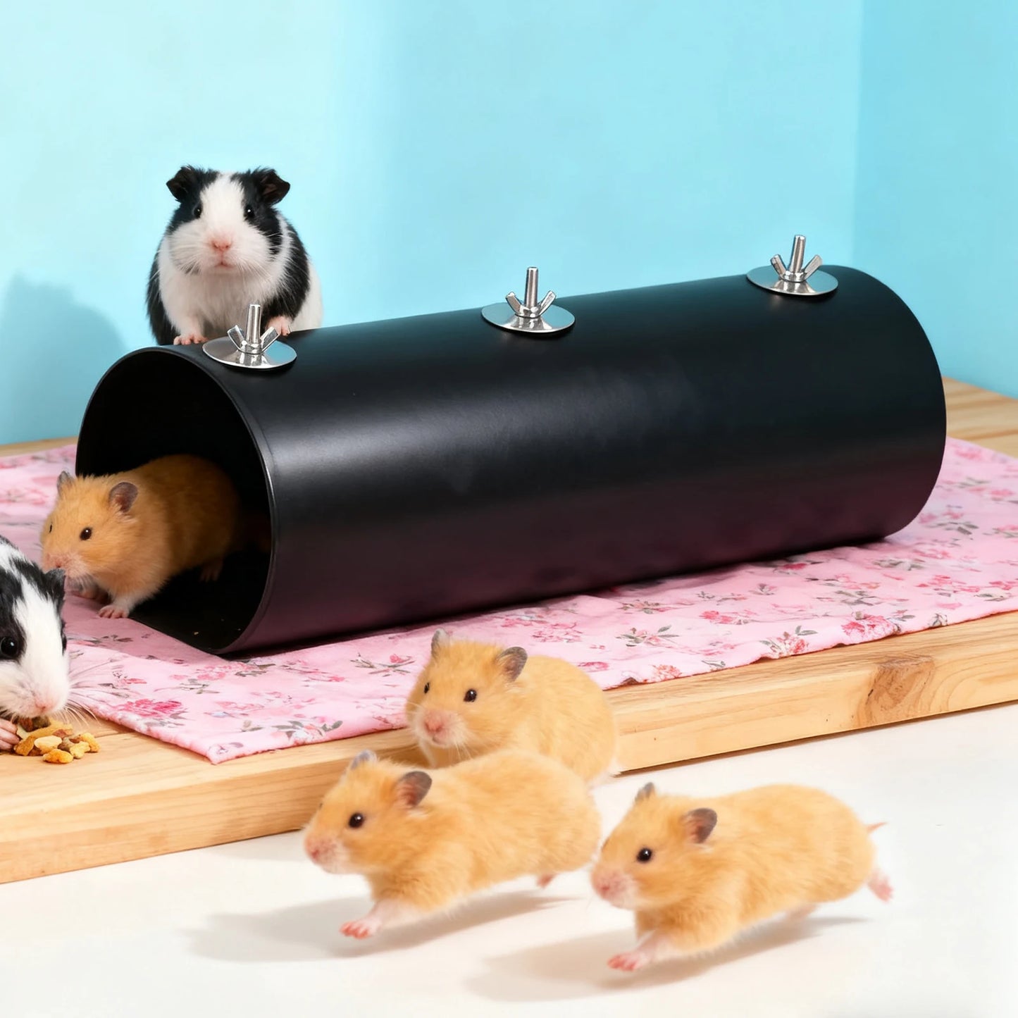 2 Piece Hanging Cooling Tunnel Toys For Small Animals Hideout