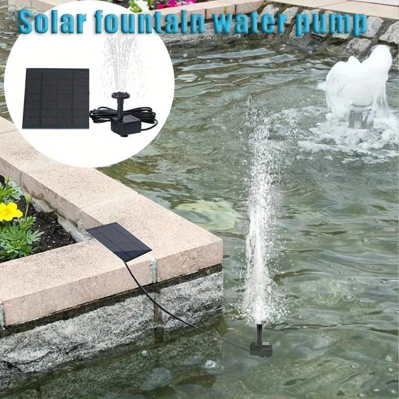 Solar Fountain Pump With 6 Nozzles For Outdoor Water Features