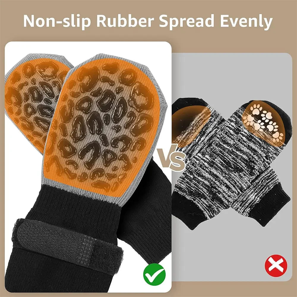 Waterproof Dog Paw Protectors Anti-Slip Boots With Traction