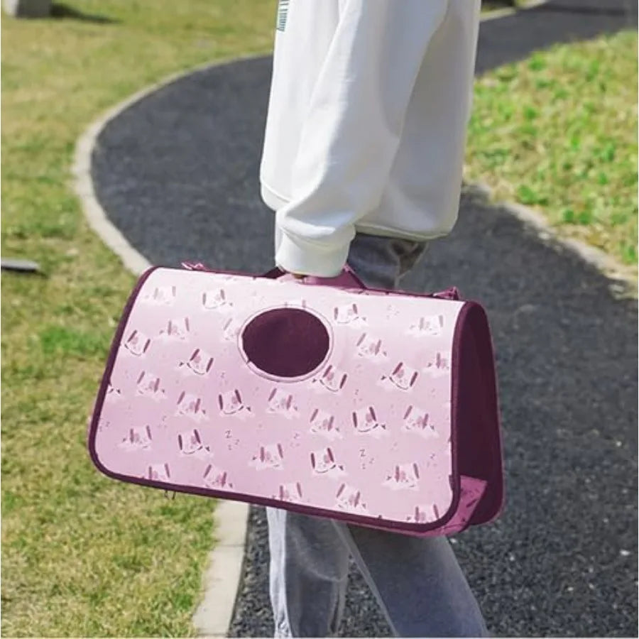 Pet Carrier Backpack With Shoulder Strap Breathable Oxford Material