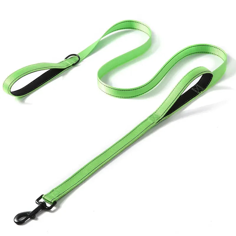 Heavy Duty Nylon Dog Leash With Double Handle For Training