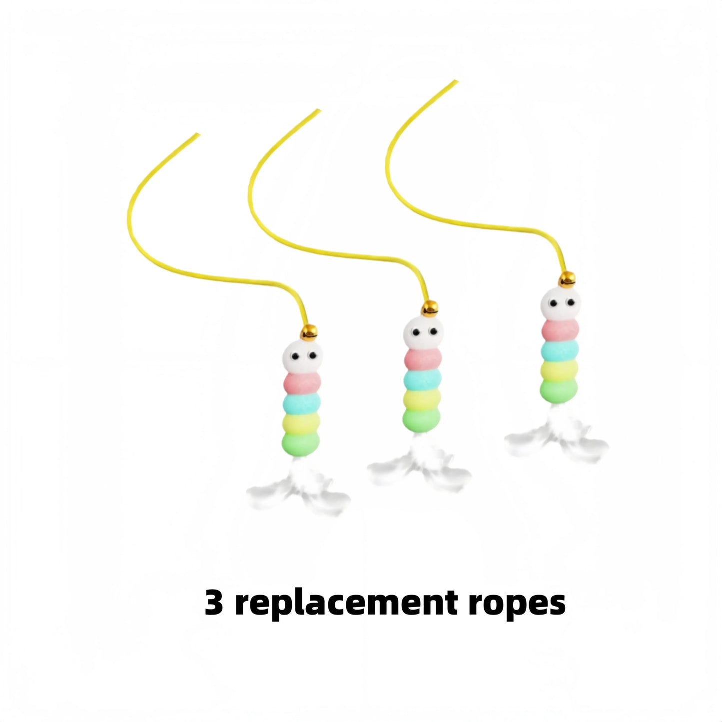 Electric Cat Toy With Ropes Auto Swing Feather Teaser