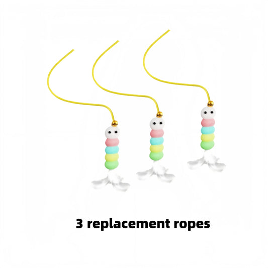 Electric Cat Toy With Ropes Auto Swing Feather Teaser