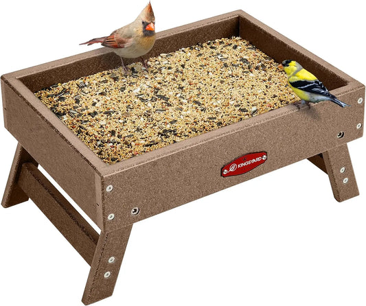 Large Capacity Platform Bird Feeder For Wild Birds And Squirrels