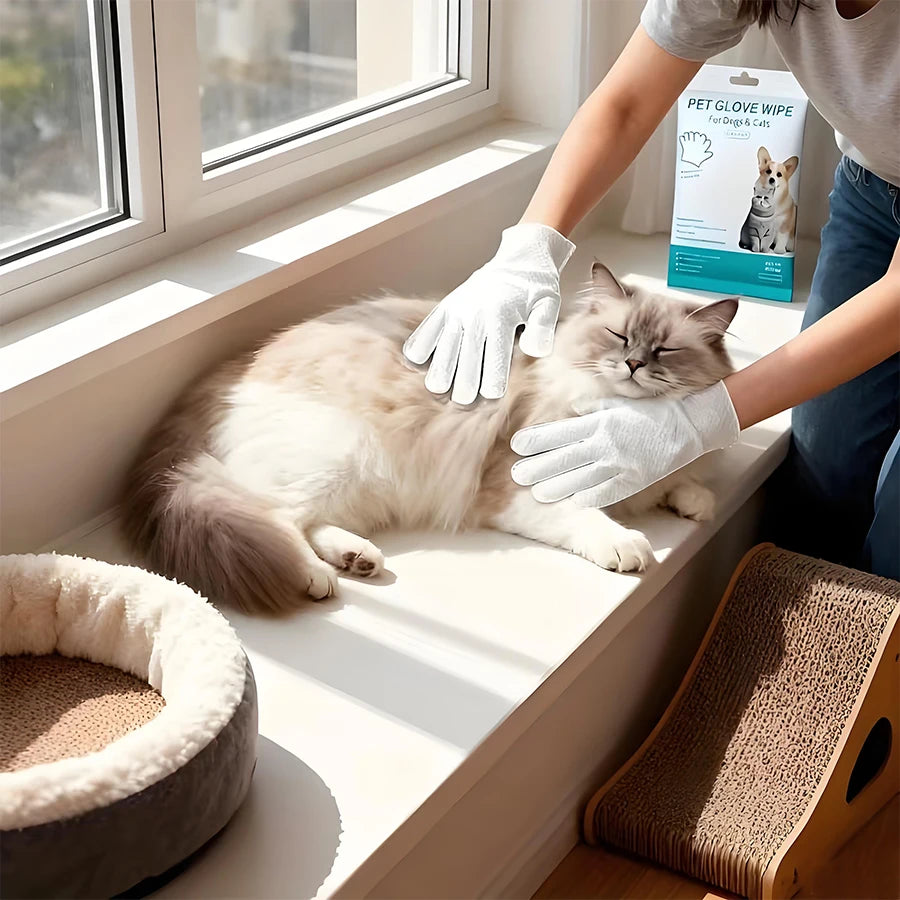 Six Pack Pet Glove Wipes For All Pets Everywhere Daily