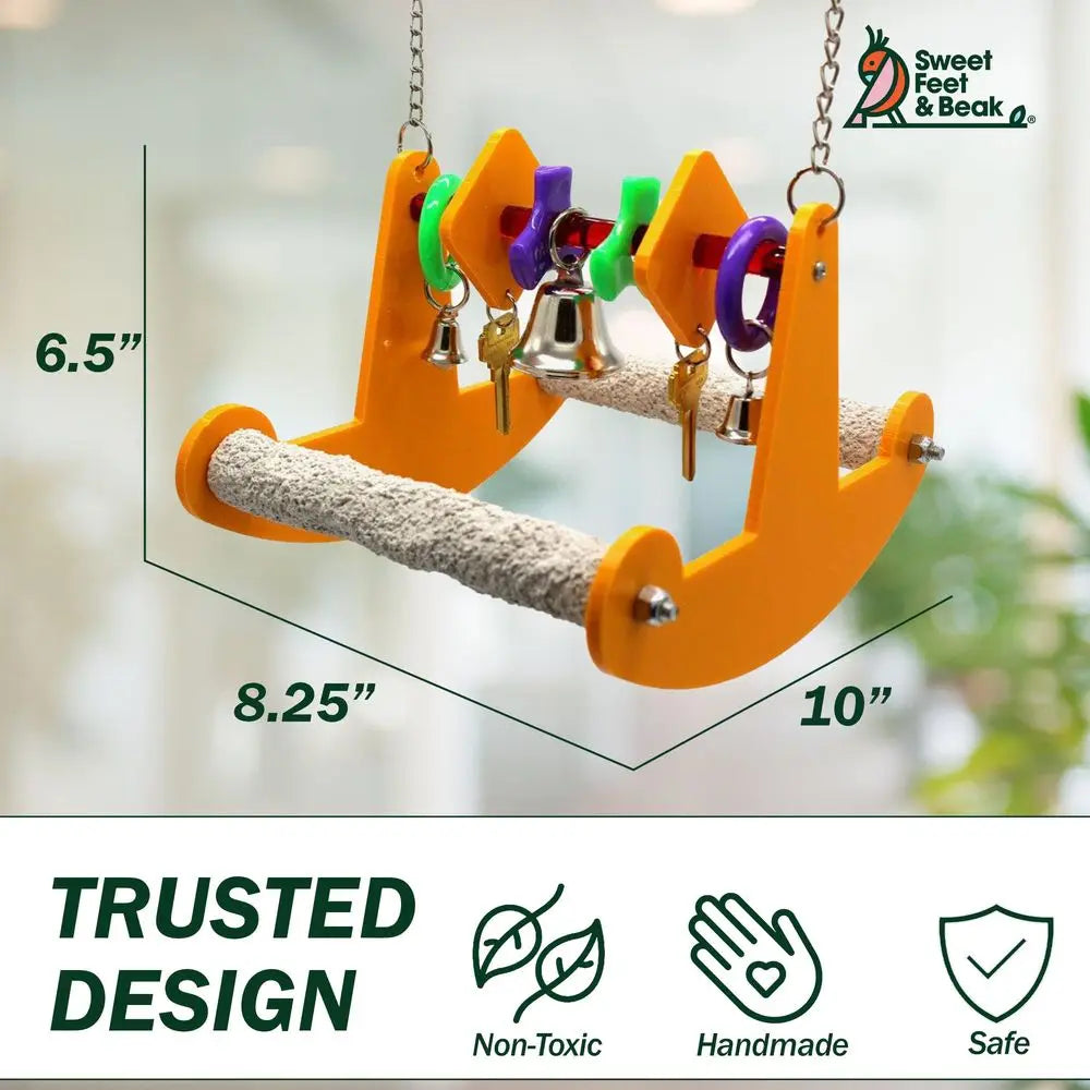 Perfect Cage Toy Stimulates Visual and Physical Activity for Birds