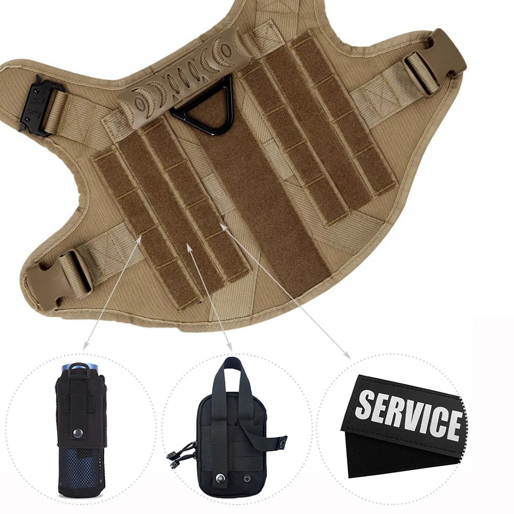 Dog Harness And Leash Set Padded Quick Release Buckle Nylon