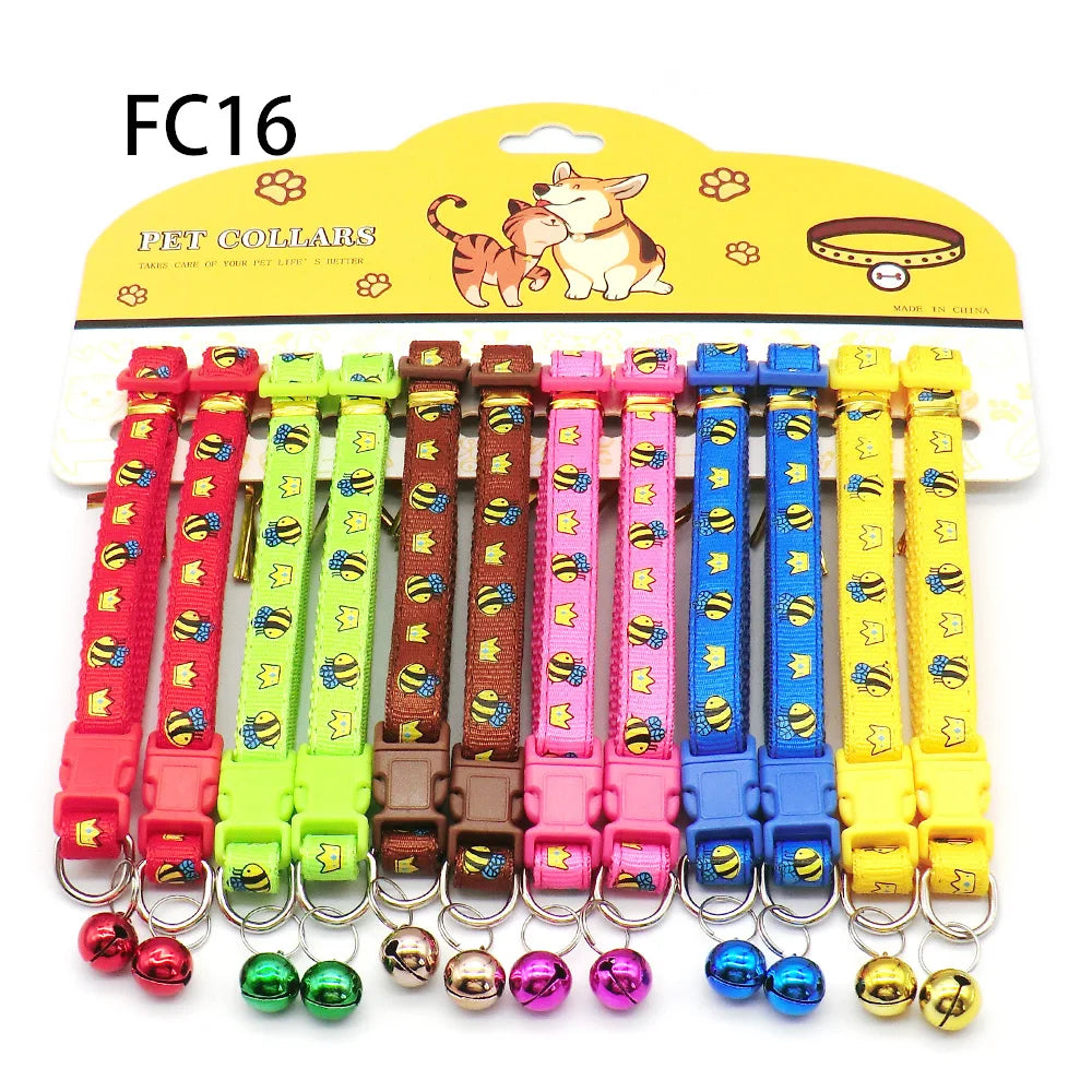 Wholesale Anti Lost Nylon Dog Collars With Bells For Pets